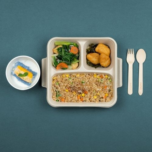Vegetarian Fried Rice Bento Set